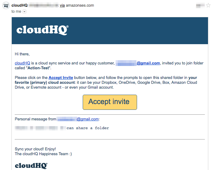 How to accept a share from an email invitation – cloudHQ Gmail Label